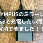 OLYMPUSのミラーレスのバッテリーをUSBで充電したい！サードパーティー製で見つけた！